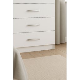 Comoda 4 Gavetas Moderna Amarzenamento Quarto Premium Gaveteiro Luxo Cor Branco - 9