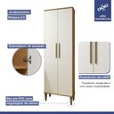 Ver imagem 6 de Lavanderia Modulada Recife 2 Portas 5 Prateleiras Kaiki Móveis