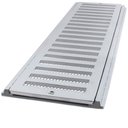 Ver imagem 1 de Grelha e Porta Grelha de Alumínio com Tela 10x50cm - CJ1050CTE - LGMAIS