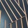 Kit 10 Módulos Ripados Decorativo em Mdf Autoadesivo 53x15 - Preto - Lh Móveis - 3