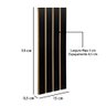 Kit 10 Módulos Ripados Decorativo em Mdf Autoadesivo 53x15 - Preto - Lh Móveis - 4