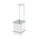 Ver imagem 2 de Lixeira Quadrada 6,5 Litros e Suporte P/papel Higiênico