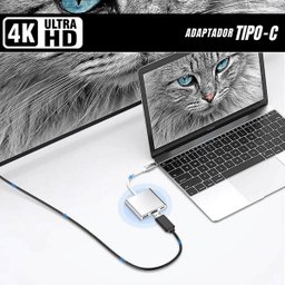 Adaptador Usb Tipo C Hdmi Dex Samsung S20 S21 S22 Le-5573 - 5