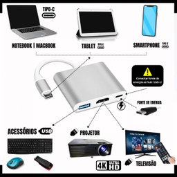 Adaptador Usb Tipo C Hdmi Dex Samsung S20 S21 S22 Le-5573 - 3