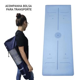 Tapete para Yoga Pilates Grosso 10mm Premium Esteira Tatame Super Resistente Exercícios Treino Grand - 9