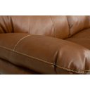 Ver imagem 4 de Sofá de Couro Gana com Chaise Esquerda 3 Lugares Conhaque