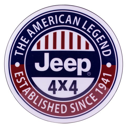 Luminoso de Parede Jeep Marcas de Carro Retrô Vintage para Bar, Garagem, Churrasqueira, Oficina