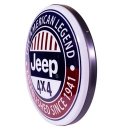 Luminoso de Parede Jeep Marcas de Carro Retrô Vintage para Bar, Garagem, Churrasqueira, Oficina - 2