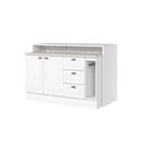 Ver imagem 5 de Balcão com Ilha Gourmet 2 Portas 3 Gavetas com Tampo Americana Henn - Branco Hp Fosco/calcare