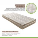 Ver mais imagens de Cama Box Solteiro com Colchão D33 Unique Plus Duoface 14x88x188cm e Base Júlia Bege/Rustico Paropas