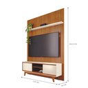 Ver imagem 3 de Conjunto Painel e Estante Emberstone Cinamomo Off White