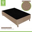 Ver imagem 4 de Cama Box Solteiro com Colchão D33 Quality Duoface 26x88x188cm e Base Júlia Bege/Rustico Paropas By e