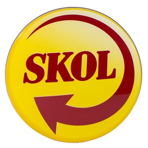 Luminoso de Parede Cerveja Skol Retrô Vintage para Bar, Garagem, Churrasqueira, Espaço Gourmet