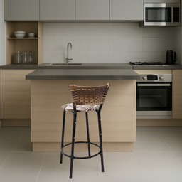 Banco para Bancada Cozinha Gourmet Junco Cappuccino Balcão Ilha Banqueta 60cm Itagold - 2
