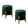 Conjunto - 2 Puffs Banqueta Thor Luxo Castellar Móbile Veludo Verde - 1