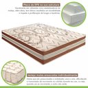 Ver mais imagens de Cama Box Queen com Colchão de Molas Ensacadas 30x158x198cm e Base Samambaia Marrom/Rustico Cerejeira
