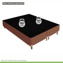 Ver imagem 6 de Cama Box Queen com Colchão de Molas Ensacadas 30x158x198cm e Base Samambaia Marrom/Rustico Cerejeira