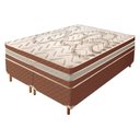 Ver imagem 1 de Cama Box Queen com Colchão de Molas Ensacadas 30x158x198cm e Base Samambaia Marrom/Rustico Cerejeira