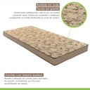 Ver mais imagens de Cama Box Solteiro com Colchão D33 Unique Duoface 16x88x188cm e Base Júlia Bege/Rustico Paropas By Ec