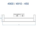 Ver imagem 2 de Porta Toalha Duplo 48,5cm Fani Horus Cromado 4910 C450