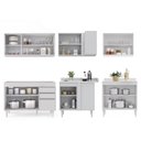 Ver imagem 6 de Armário de Cozinha Modulado de Canto 6 Peças Cp28 Balcão sem Tampo Branco - Lumil Lumil Móveis