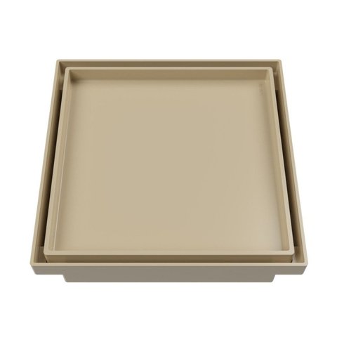 Ralo Oculto Quadrado 10x10cm Astra Bege