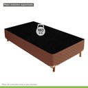 Ver imagem 6 de Cama Box Solteiro com Colchão de Molas Ensacadas 30x88x188cm e Base Samambaia Marrom/Rustico Cerejei