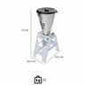 Liquidificador Comercial Skymsen Basculante com Copo Monobloco em Inox 220v Lb15 534188 - 3