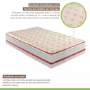 Ver imagem 7 de Cama Box Solteiro com Colchão de Molas Ensacadas 32x88x188cm e Base Mônaco Branco/Rustico/Bordo Paro