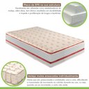 Ver mais imagens de Cama Box Solteiro com Colchão de Molas Ensacadas 32x88x188cm e Base Mônaco Branco/Rustico/Bordo Paro