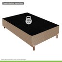 Ver imagem 6 de Cama Box Solteiro com Colchão D33 Unique Plus Duoface 20x88x188cm e Base Florença Bege/Rustico Parop