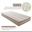Ver mais imagens de Cama Box Solteiro com Colchão D33 Unique Plus Duoface 20x88x188cm e Base Florença Bege/Rustico Parop
