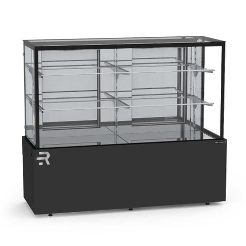 Vitrine Confeitaria Quente Vanguard Top 1,45 Metros Preto Cvtq1450 220v - Refrimate