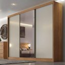 Ver imagem 1 de Guarda Roupa Diamond 6 Gavetas com Espelho - Novo Horizonte