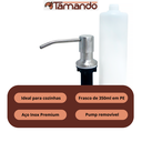 Ver imagem 2 de Porta Detergente Sabao Dispenser de Embutir Inox 304 350ml