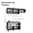 Ver imagem 3 de Armário de Cozinha Compacta 190cm Reims Madesa 07 Preto