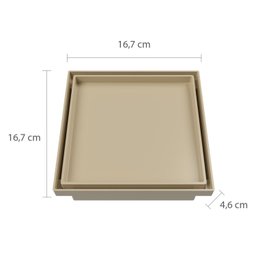Ralo Oculto Quadrado 15x15cm Astra - 3