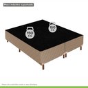 Ver imagem 6 de Cama Box Queen com Colchão D33 Unique Plus Duoface 18x158x198cm e Base Júlia Bege/Rustico Paropas By