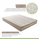 Ver mais imagens de Cama Box Queen com Colchão D33 Unique Plus Duoface 20x158x198cm e Base Júlia Bege/Rustico Paropas By