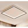 Lustre Plafon Led 32w Telaio 40x40 Quadrado Preto 3000k Bivolt - 4