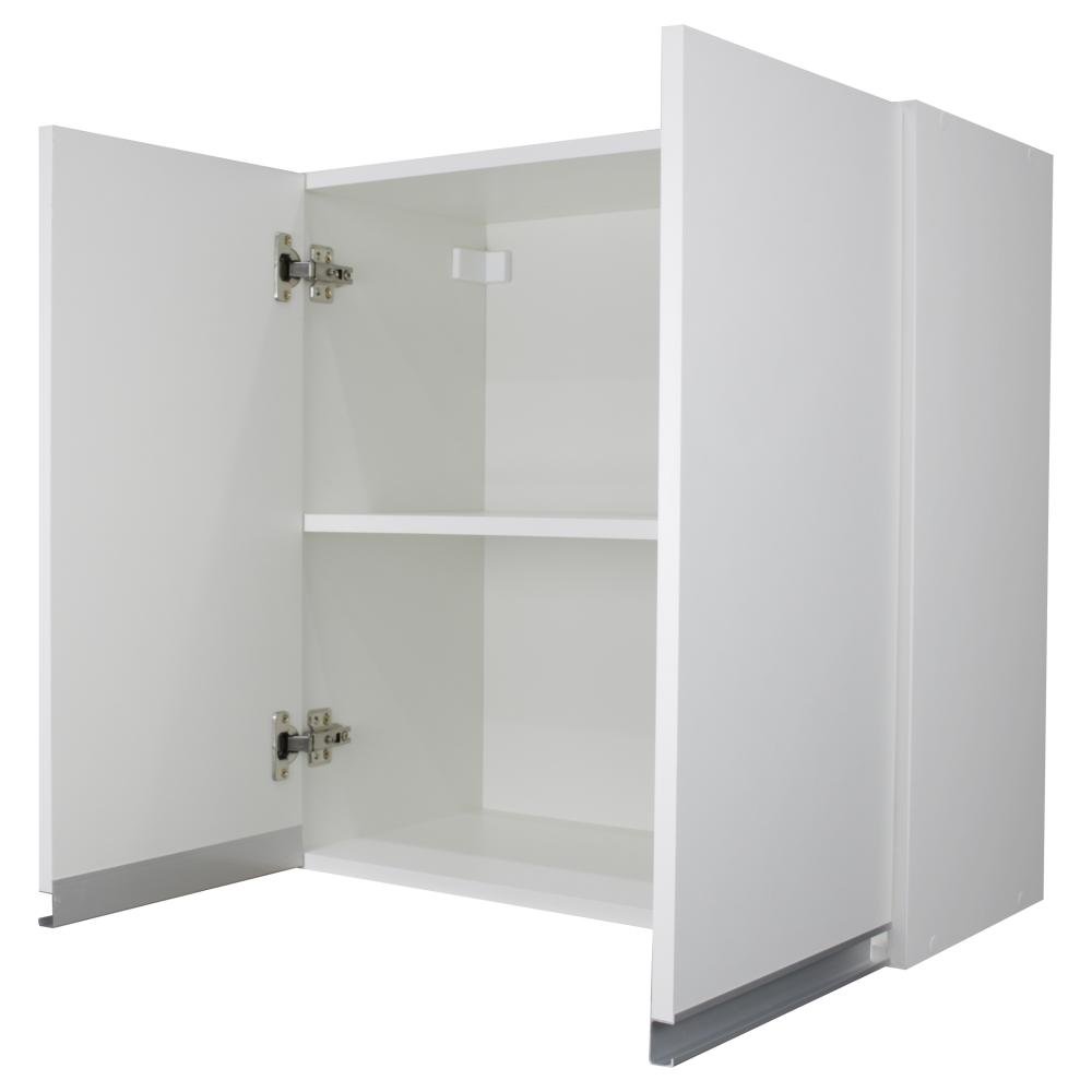 Armário Aéreo Multiuso 60cm 2 Portas 100% Mdf Cor:branco - 4