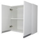 Ver imagem 4 de Armário Aéreo Multiuso 60cm 2 Portas 100% Mdf Cor:branco
