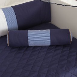 Kit de Berço Trança Urso Aviador 10pçs Menino Azul Marinho - 4