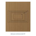 Ver mais imagens de Rack com Painel Ripado TV até 75 Polegadas Planejado 200x250cm Aruá CabeCasa MadeiraOriginals Marrom Jatobá