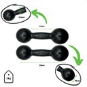 Ver imagem 6 de Kit de Halteres Emborrachados - Pares de 1 a 10 Kg - Preto