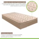 Ver imagem 7 de Cama Box Solteiro com Colchão de Molas Ensacadas Júlia 28x88x188cm e Base Florença Bege/Rustico Paro