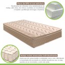 Ver mais imagens de Cama Box Solteiro com Colchão de Molas Ensacadas Júlia 28x88x188cm e Base Florença Bege/Rustico Paro