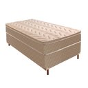 Ver imagem 1 de Cama Box Solteiro com Colchão de Molas Ensacadas Júlia 28x88x188cm e Base Florença Bege/Rustico Paro