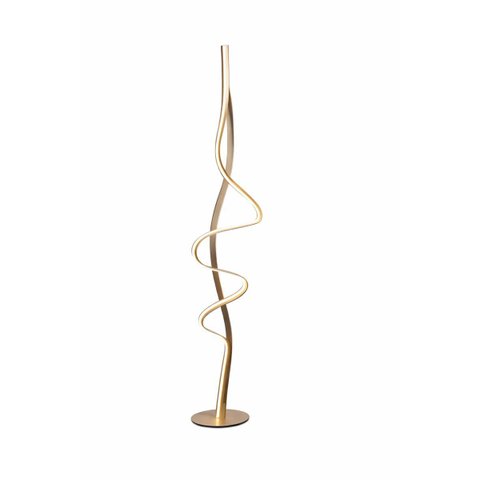 Abajur de Piso Led 36w 3000k Dourado Bivolt – 2880 Lúmens