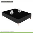 Ver imagem 6 de Cama Box Casal com Colchão D33 Unique Plus Duoface 16x138x188cm e Base Íris Preto/Elegancy Paropas B